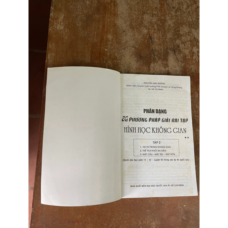 PHÂN DẠNG VÀ PHƯƠNG PHÁP GIẢI BÀI TẬP HÌNH HỌC KHÔNG GIAN( 2 tập)- NGUYỄN ANH TRƯỜNG 543113