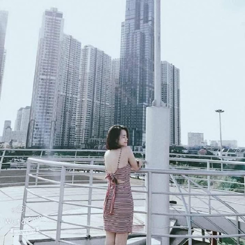 Đầm nữ body sọc hở lưng 8876