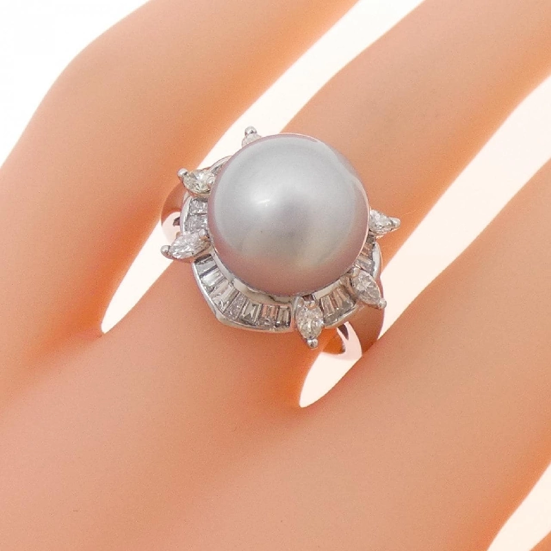 Nhẫn ngọc trai đen PT900 11.5mm - Hàng hiệu Authentic 854329