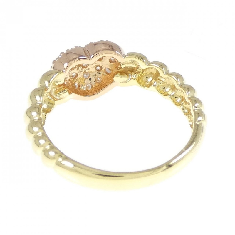Nhẫn kim cương hình trái tim K18YG/K18PG 0.30CT 672647