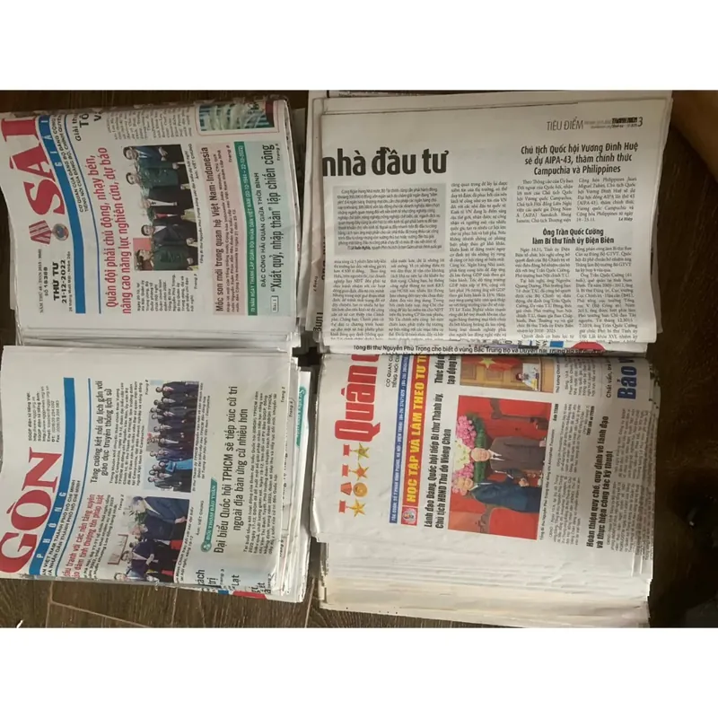 1 kg Báo in cũ, dùng gói quà, gói bình chai lọ thủy tinh, chà đồ  735294