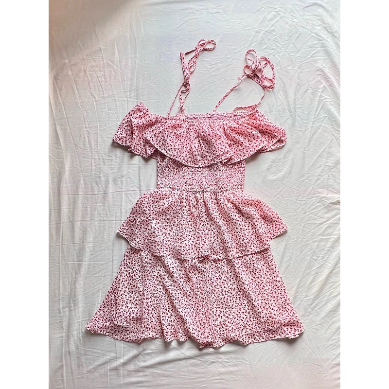Váy đi biển 2 dây hoa nhí 499124