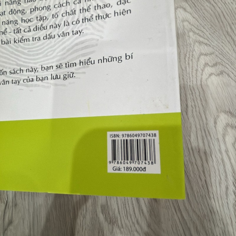 Sách Sinh trắc dấu vân tay - Những khả năng thiên bẩm (mới) 196158