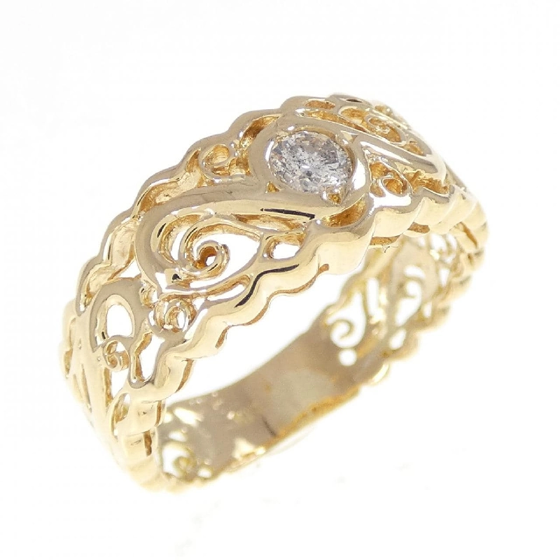 Nhẫn kim cương K18YG 0.14CT - Hàng hiệu Chính hãng 854583