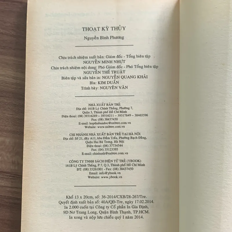 Thoạt kỳ thuỷ, Nguyễn Bình Phương  763638