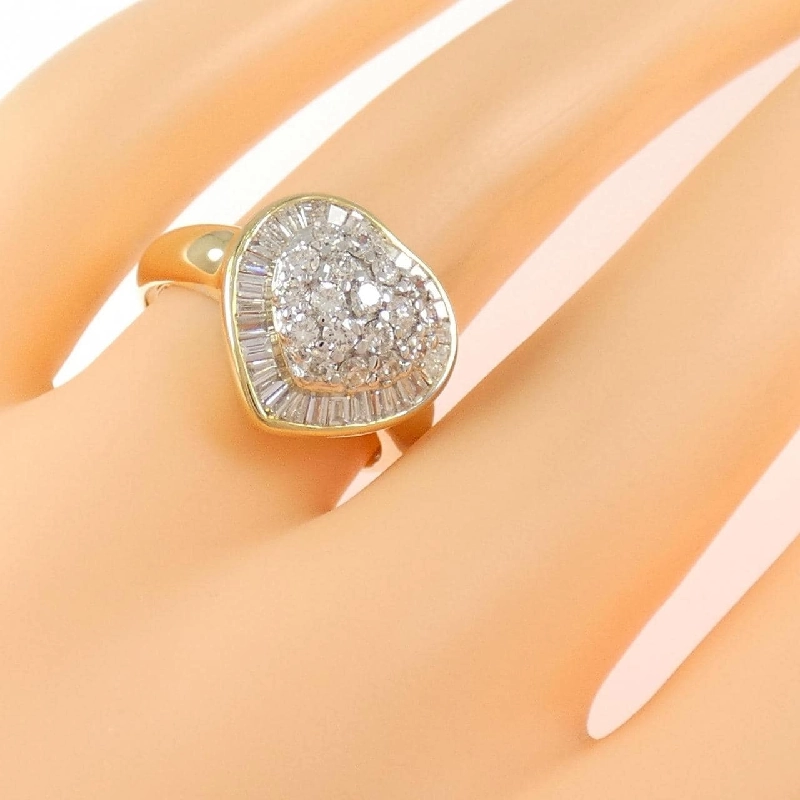 Nhẫn kim cương hình trái tim K18YG/K18WG 1.08CT - Hàng hiệu Chính hãng 846718