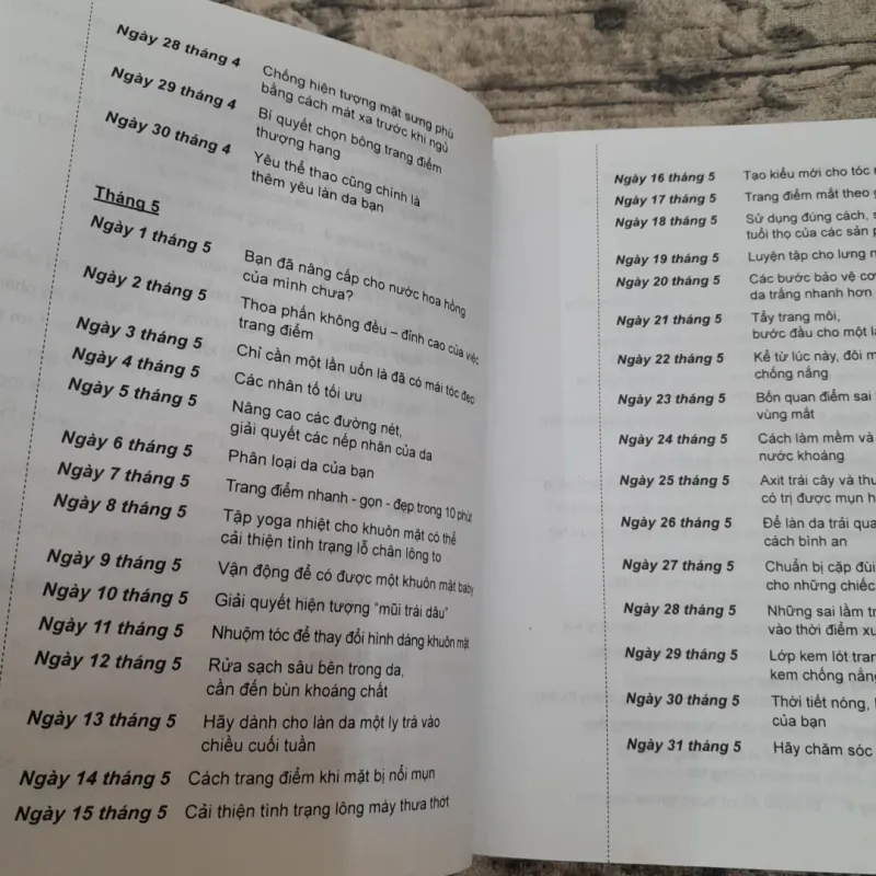 LÀM ĐẸP 365 NGÀY TRỌN NĂM. Tg. Hứa Nguyện. Dg. Ng. T. Thu Hằng... 783651