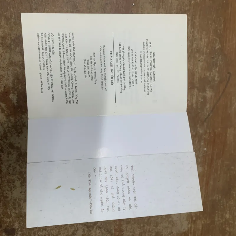  CHÀO ANH NGƯỜI CŨ  745588