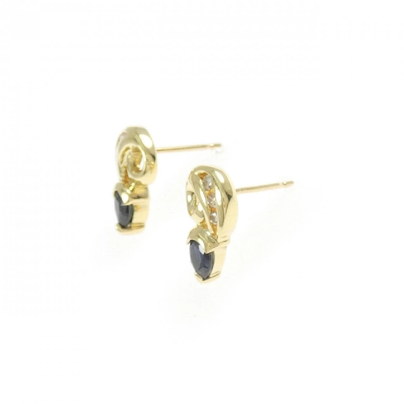 K18YG Sapphire Earrings - Hàng hiệu Authentic 868310