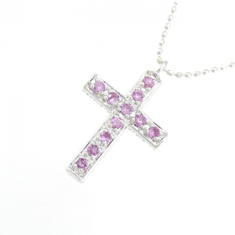 K18WG Dây chuyền Sapphire 0.20CT - Hàng hiệu Chính hãng 861559