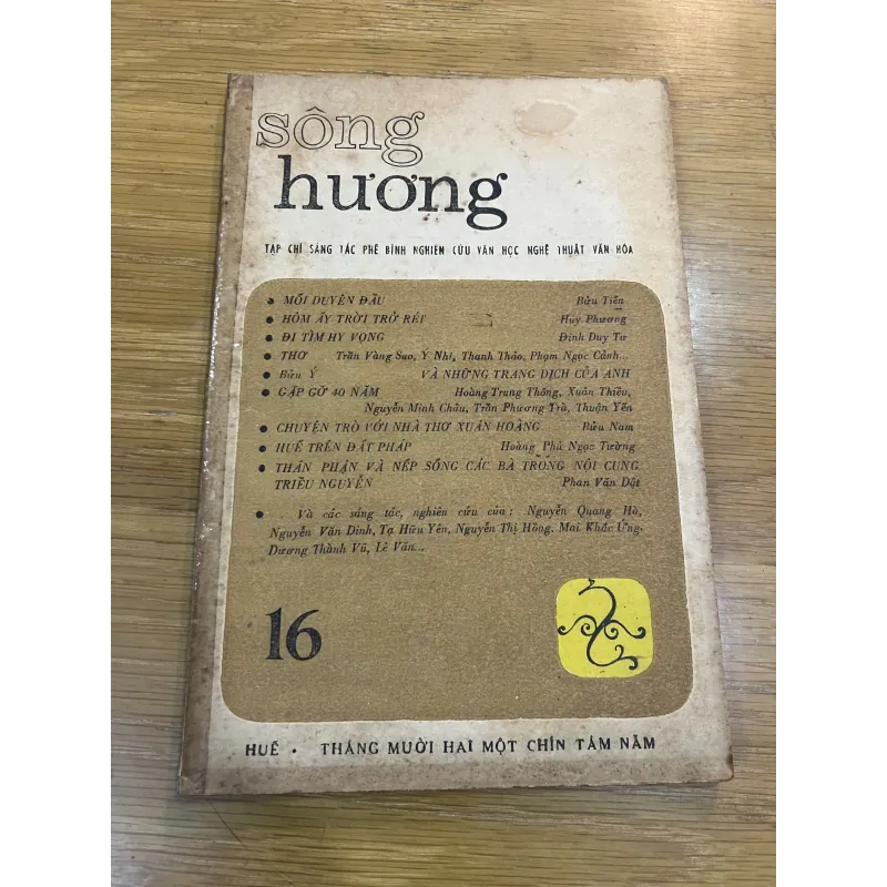 Tạp Chí Sông Hương (Huế) Số 12,14,15,16 (1985) 784833