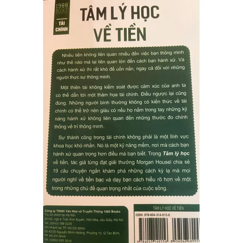 Tâm Lý Học Về Tiền - Mới 100% 697976