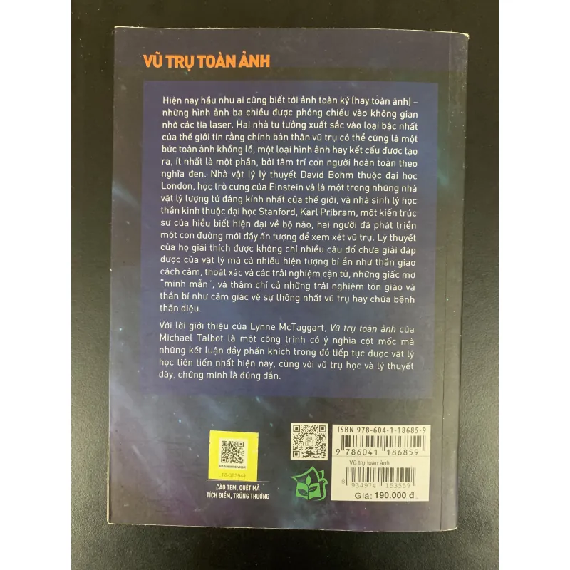 (Sách cũ) Vũ trụ Toàn ảnh - Michael Talbot - Phạm Văn Thiều, Nguyễn Đình Điện dịch  929310