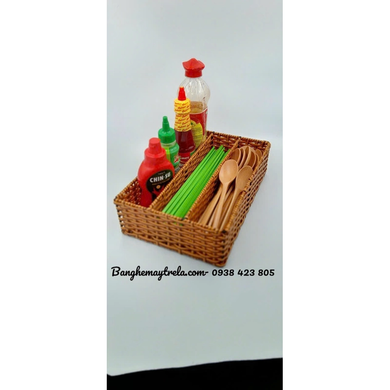 Khay mây nhựa đựng đồ giá rẻ 543626