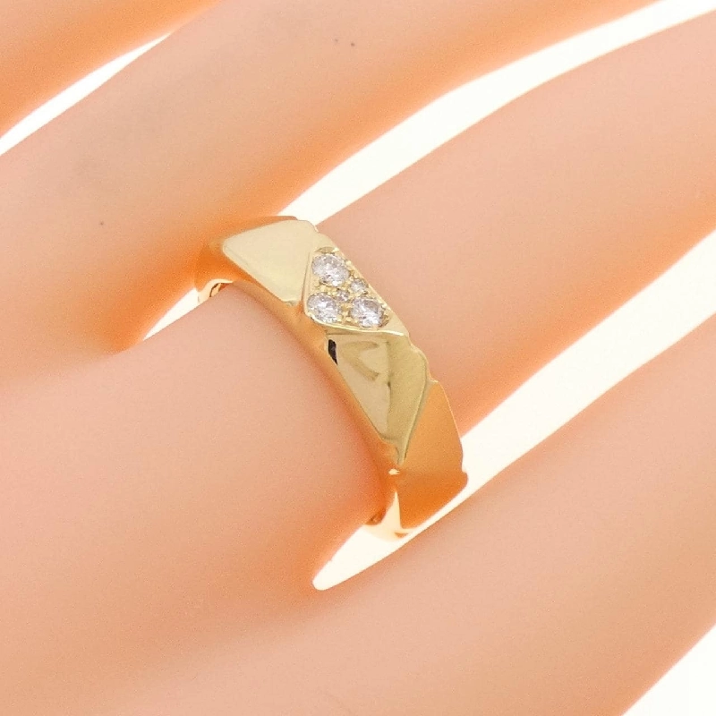 Nhẫn kim cương K18YG 0.13CT 667083