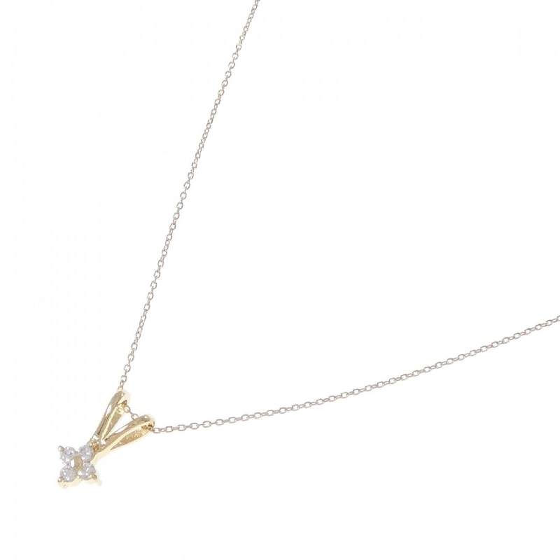 K18YG Hoa Đào Kim Cương Dây Chuyền - Hàng hiệu Chính Hãng 855980