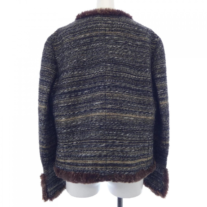 Áo khoác không cổ CHANEL - Hàng hiệu Authentic 824778