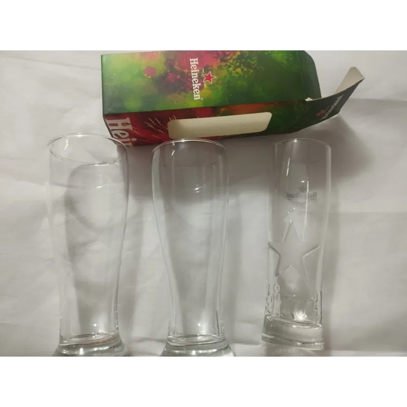 Bộ ba ly uống bia thủy tinh 425ml, 250ml mới 733816