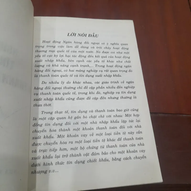 Nghiệp vụ TÍN DỤNG và THANH TOÁN QUỐC TẾ 756352