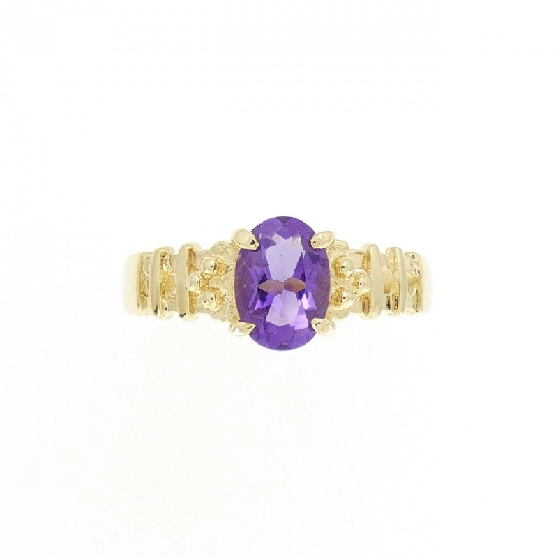 Nhẫn Amethyst K18YG - Hàng hiệu Authentic 856836