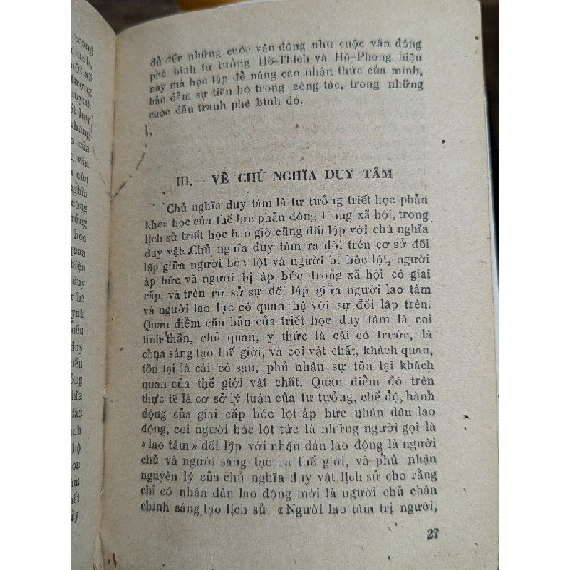 THẾ NÀO LÀ CHỦ NGHĨA DUY VẬT ? THẾ NÀO LÀ CHỦ NGHĨA DUY TÂM - NGÃI TƯ KỲ 193541