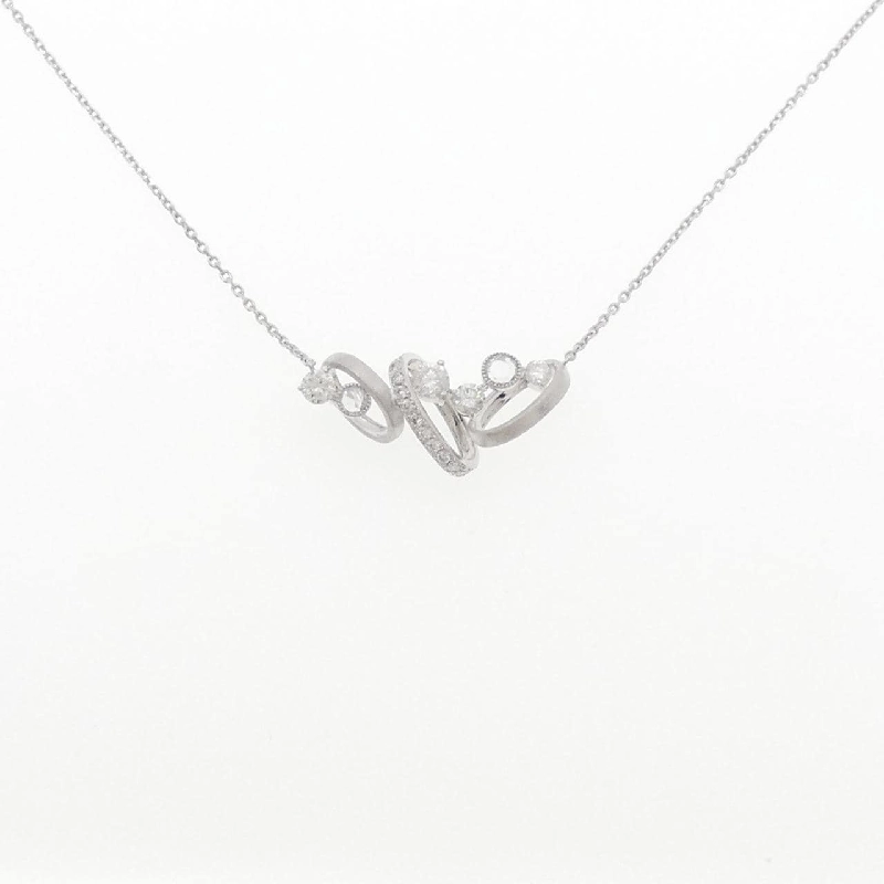 K18WG Dây chuyền kim cương 0.248CT - Hàng hiệu Chính hãng 859878