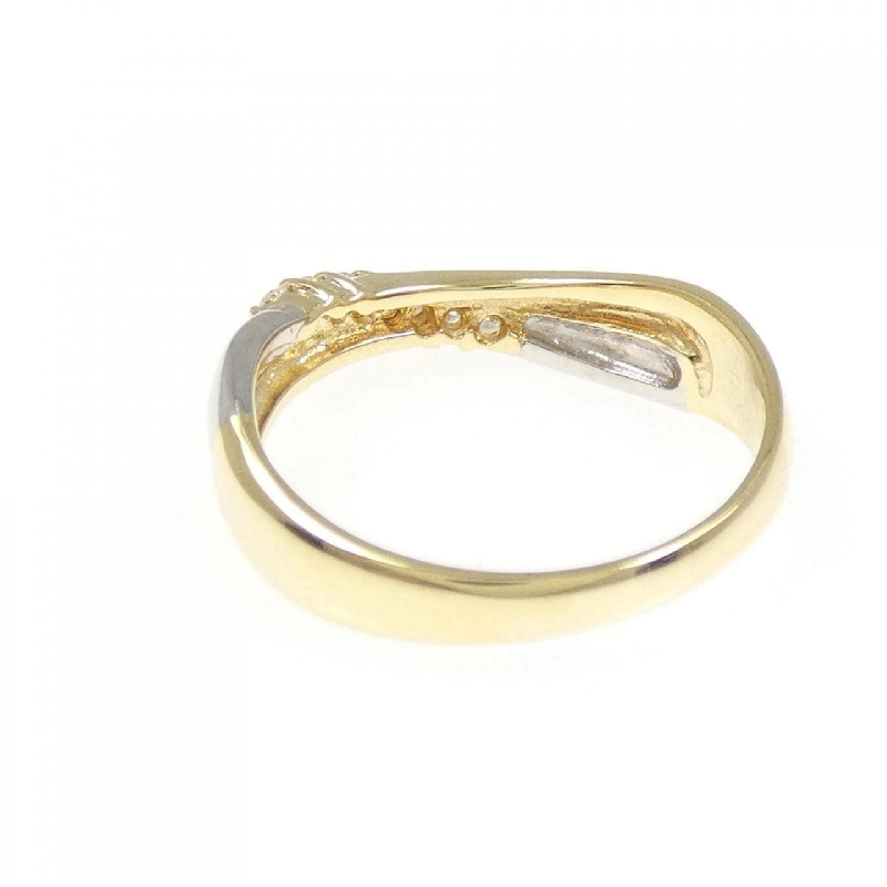 Nhẫn kim cương K18YG/PT900 0.10CT - Hàng hiệu Chính hãng 845839