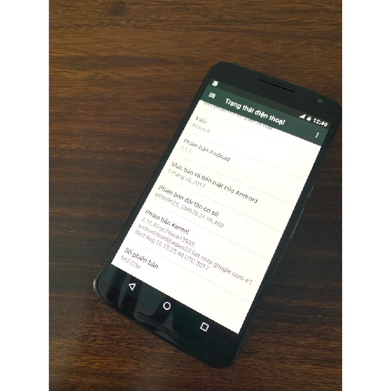 Đt Motorola Nexus 6 32gb ram 3gb 15855