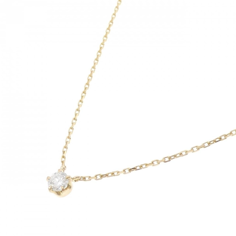 K18YG Solitaire Dây chuyền kim cương 0.39CT - Hàng hiệu Chính hãng 862445