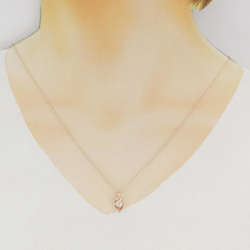 K18PG Dây chuyền kim cương 0.33CT - Hàng hiệu Chính hãng 857366