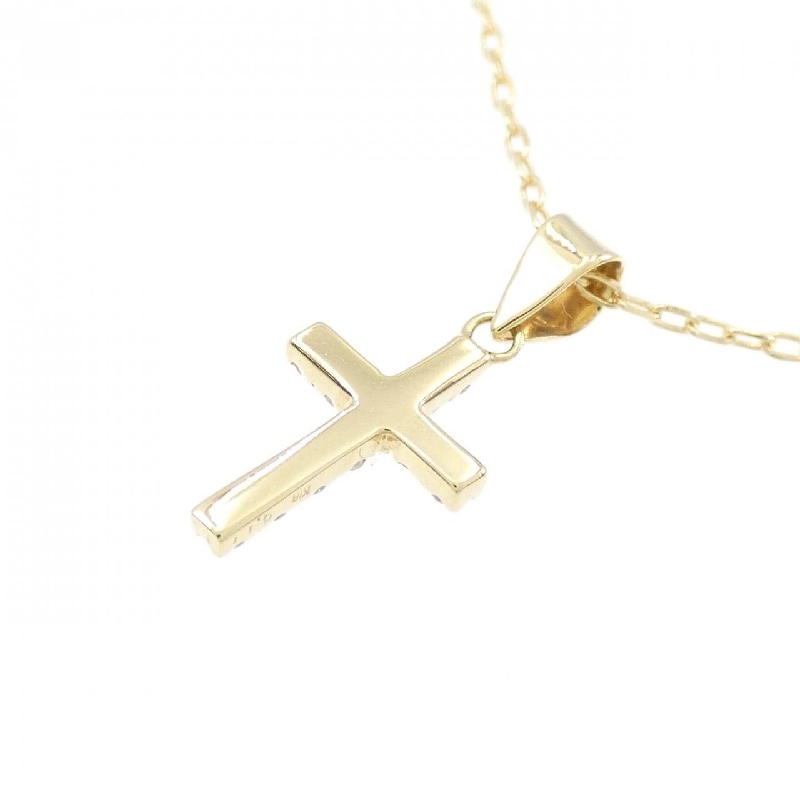 K18YG Dây chuyền kim cương hình chữ thập 0.11CT - Hàng hiệu Chính hãng 863464