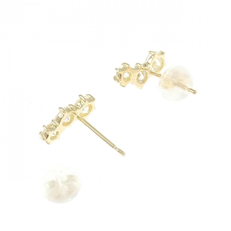 K18YG Bông tai kim cương 0.70CT - Hàng hiệu Chính hãng 869802