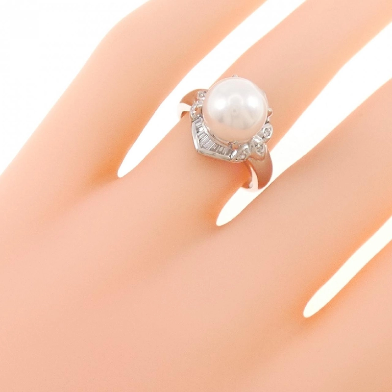 Nhẫn ngọc trai Akoya PT900 9.5mm 668826