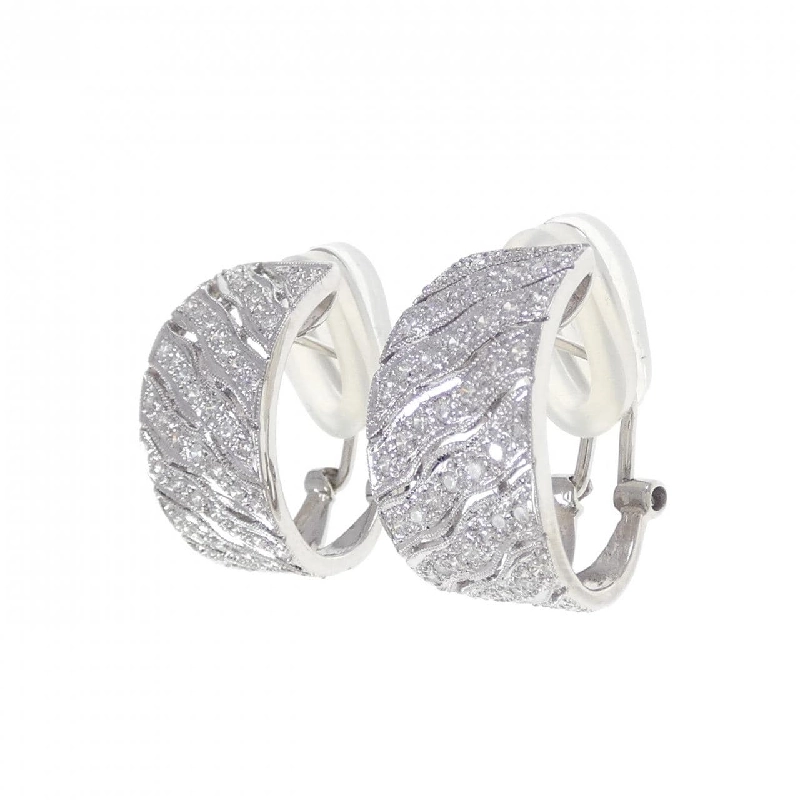 K18WG Bông tai kim cương 0.80CT - Hàng hiệu Chính hãng 870923