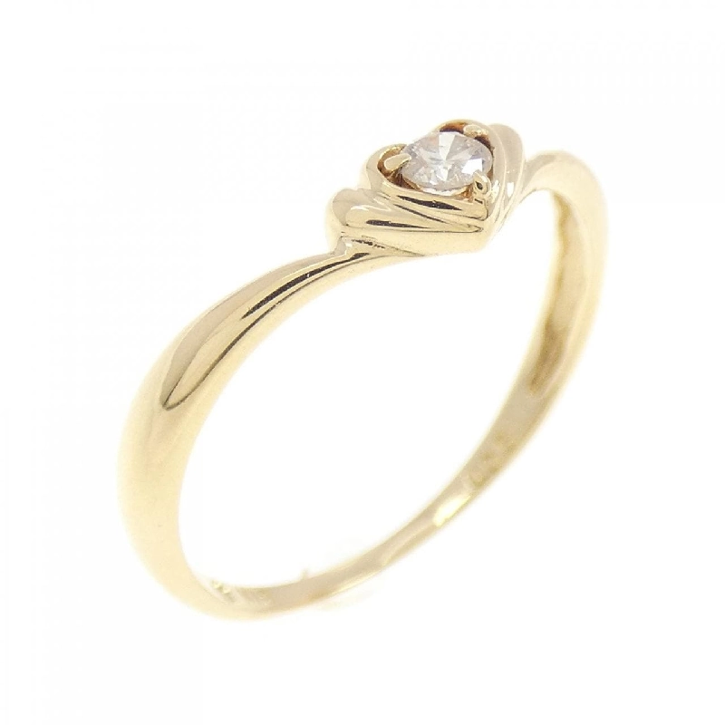 Nhẫn kim cương hình trái tim K18YG 0.06CT 672021