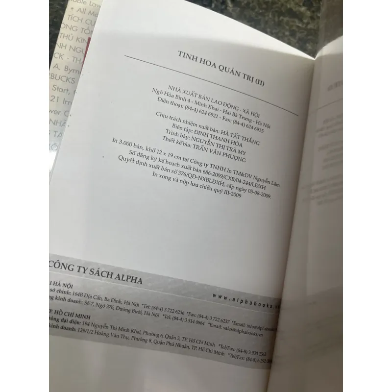 Tinh hoa quản trị Tập 1 và 2 xb 2009 727835