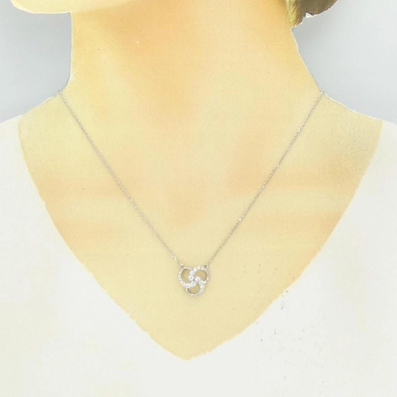 Dây chuyền kim cương PT900/PT850 0.42CT - Hàng hiệu Chính hãng 862502