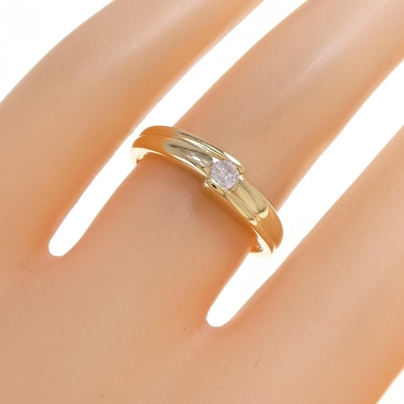 Nhẫn kim cương K18YG 0.1CT 668478