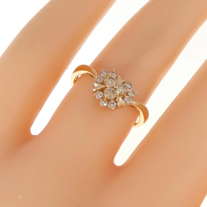 Nhẫn kim cương K18YG 0.31CT 672361