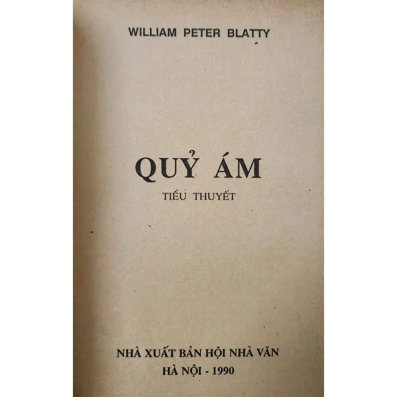 Tiểu thuyết Mỹ: QUỈ ÁM - Tác giả: William Peter Blatty 716805