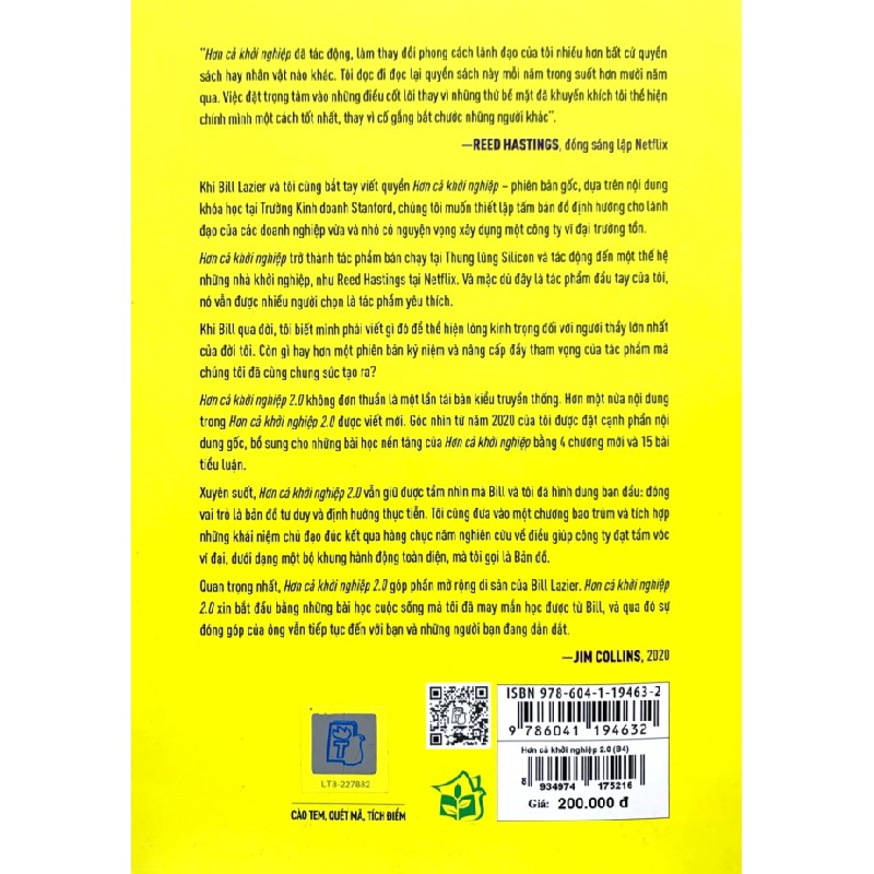 Hơn Cả Khởi Nghiệp 2.0: Xây Dựng Công Ty Từ Khởi Nghiệp Đến Vĩ Đại Trường Tồn - Jim Collins, Bill Lazier 114340