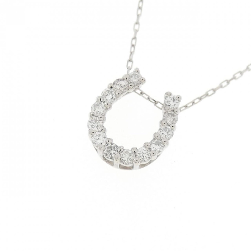 Dây chuyền kim cương PT900/PT850 hình móng ngựa 0.15CT - Hàng hiệu Chính hãng 858801