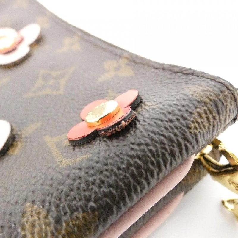 Túi đeo chéo Louis Vuitton Monogram (Flower) Pochette Double Zip M63905 - Hàng hiệu Chính hãng 767431