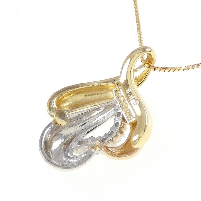 K18YG/PT900/K18PG Dây chuyền kim cương 0.10CT - Hàng hiệu Chính hãng 860715