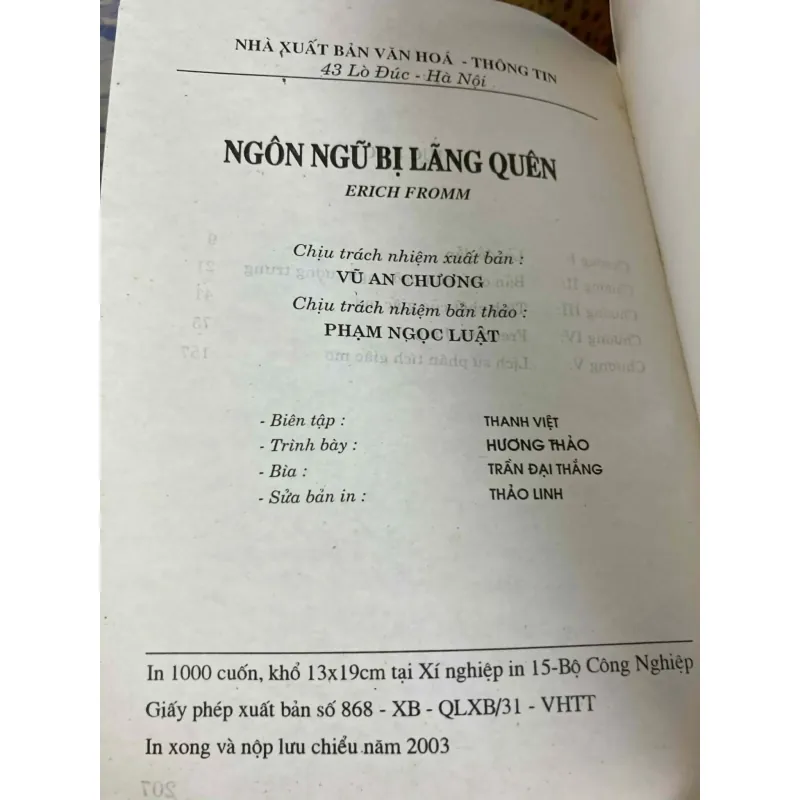 Ngôn Ngữ Bị Lãng Quên - Erich Fromm 1030782