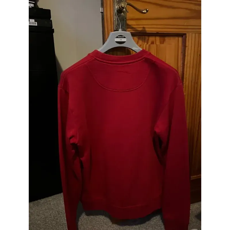 Áo sweatshirt Kenzo đỏ thêu hình đầu hổ lớn size L 757195