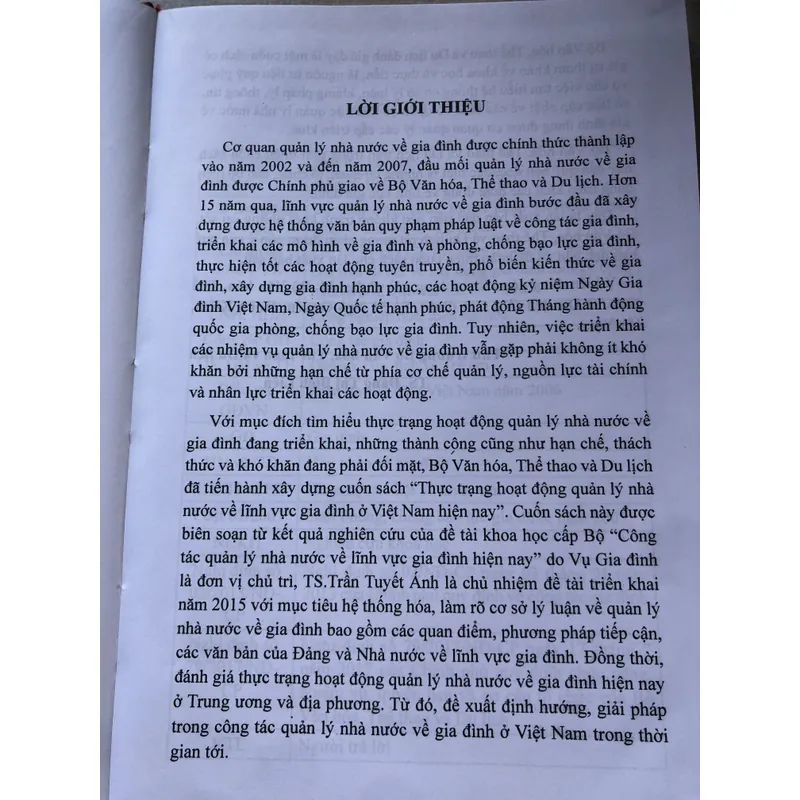 Thực trạng hoạt động quản lý Nhà nước về lĩnh vực gia đình ở Việt Nam hiện nay 708079