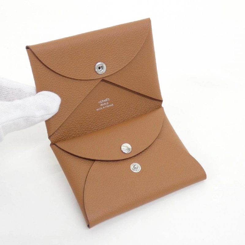 【Sản phẩm chưa sử dụng】Ví tiền Hermes Calvi Duo 085238CK 621501