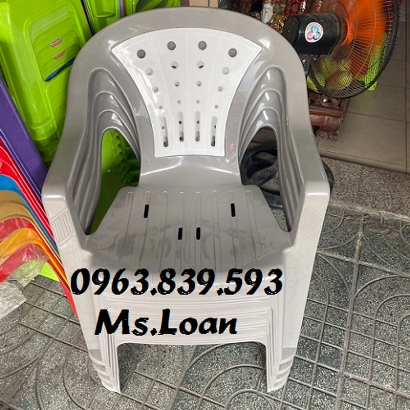 Ghế nhựa bành 2 màu ngồi thư giãn, sử dụng quán ăn - quán nhậu 545170