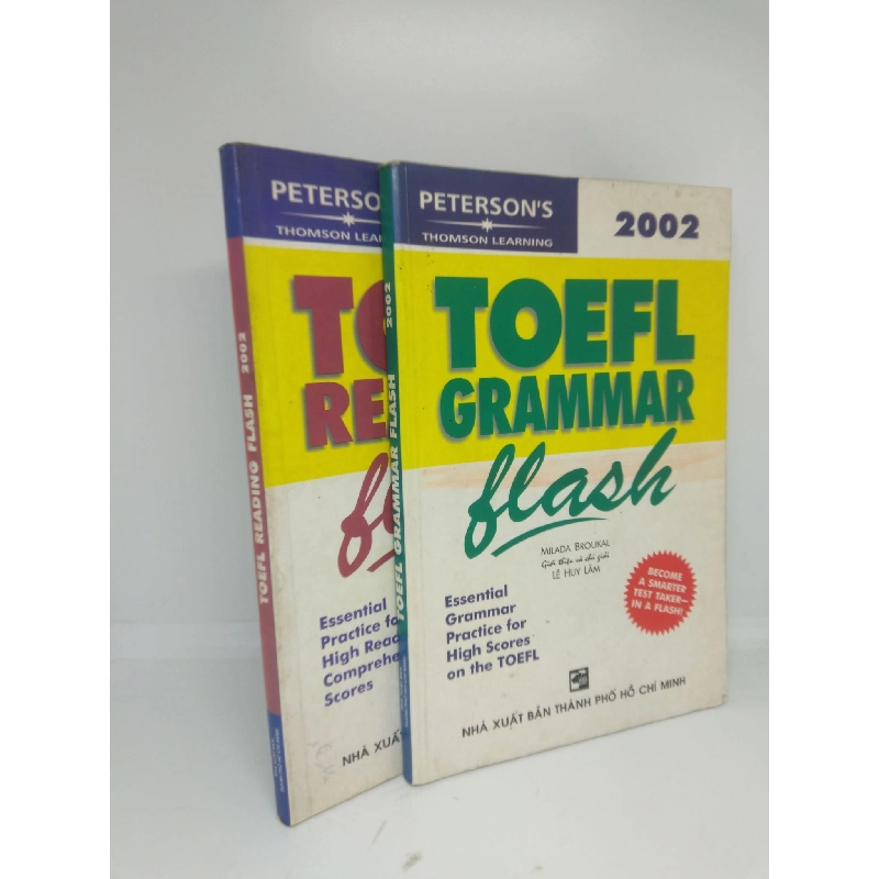 Toefl reading , grammar Flash ( bộ 2 cuốn ) 2005 mới 70% highlight , viết , ố HCM2811 912861